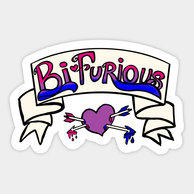 Bi Furious Sticker by HockeyBabbler